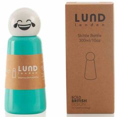 Lund London Láhev 300ml. turkus/biała Uśmiech, Mini / Lund London