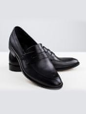 Duo men Pánské společenské boty loafers černá 