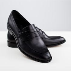 Duo men Pánské společenské boty loafers černá 