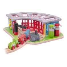 InnoVibe Bigjigs Rail Exkluzivní depo pro 5 vláčků