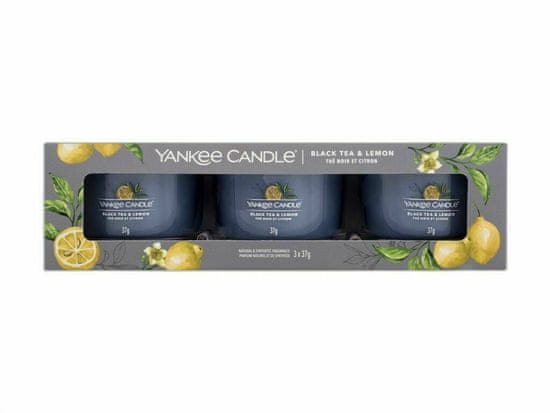 Yankee Candle 37g black tea & lemon, vonná svíčka