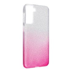 FORCELL Obal / kryt na Samsung Galaxy S21 Plus průhledná/růžová - Forcell Shining