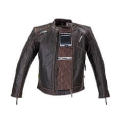 W-TEC Kožená moto bunda Embracer Barva Vintage Dark Brown, Velikost S