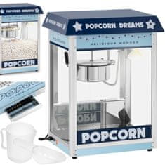 shumee Stroj automatický retro popcorn popper TEFLON 1600 W 5-6 kg/h - modrý