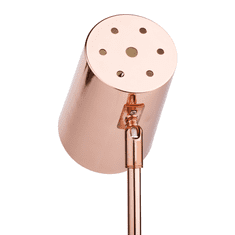 KONDELA Stolní lampa, kov / rose gold, FABEL