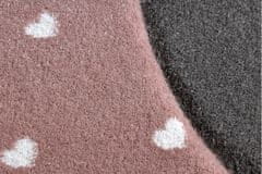 Dywany Łuszczów Dětský kusový koberec Petit Flamingos hearts pink 160x220