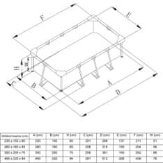 Intex Metal Frame 2,60 x 1,60 x 0,65m bez filtrace