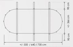 Steinbach Bazén Nuovo de Luxe 6,4 x 3,66 x 1,2m set