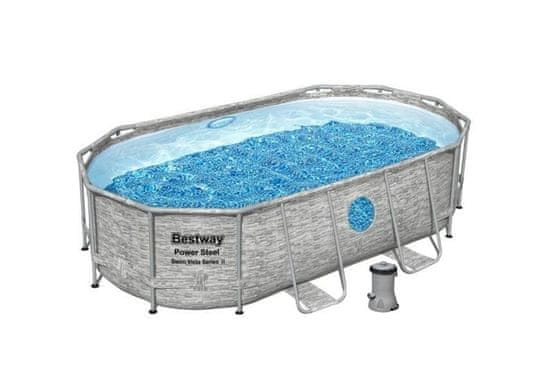 Bestway Bazén Rattan Swim Vista s konstrukcí 4,27 x 2,50 x 1,00m set