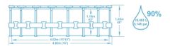 Bestway Bazén Wood Swim Vista s konstrukcí 4,88 x 1,22 m set