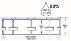 Bestway Bazén safari s konstrukcí 3,05 x 0,66 m bez filtrace