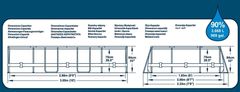 Bestway Bazén s konstrukcí 3,05 x 2,00 x 0,84m kartušová filtrace