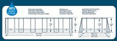 Bestway Bazén Wood s konstrukcí 7,32 x 3,66 x 1,22m set