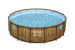 Bestway Bazén Wood Swim Vista s konstrukcí 4,88 x 1,22 m set