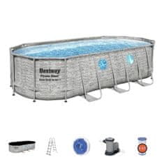 Bestway Bazén Stone Swim Vista s konstrukcí 5,49 x 2,74 x 1,22m set