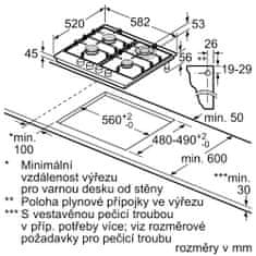 Bosch plynová varná deska PGH6B5B90