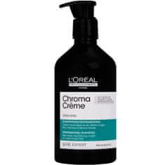 Loreal Professionnel Chroma Creme Shampoo Green Dyes - šampon pro tmavě hnědé a černé vlasy neutralizující červené tóny, 500 ml