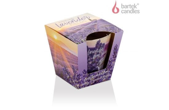 Bartek Parfemovaná svíčka ve skle LAVENDER FIELDS fresh lavender from sunny Provance fields 115g