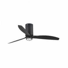 FARO Barcelona FARO MINI TUBE FAN M LED, černá, stropní ventilátor s DC motorem SMART