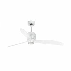 FARO Barcelona FARO DECO FAN M LED, chrom, stropní LED ventilátor s DC motorem SMART