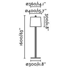 FARO Barcelona FARO MONTREAL bílá stojací lampa