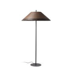 FARO Barcelona FARO SAIGON šedá/hnědá stojací lampa 2M W100