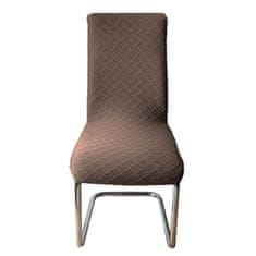 Home Elements  Potah na židli, barva tmavě hnědá Množství: 4 ks, Rozměry: 38x38x45 cm