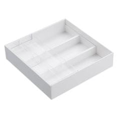 Yamazaki Home - Tower Extendable Drawer Organizer with Slide - Výsuvný zásuvkový organizér, bílý