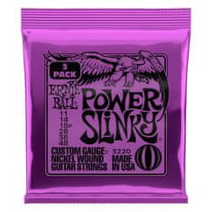 Ernie Ball 3220 Power Slinky Nickel Round Wound 3 Pack /.011 - .048 / - struny na elektrickou kytaru - 3ks