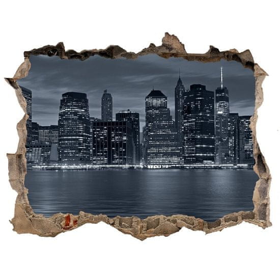 Wallmuralia Fototapeta díra na zeď 3D New York noc