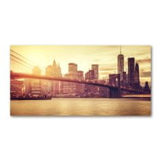 Wallmuralia Foto-obrah sklo tvrzené Manhattan New York 120x60 cm 2 úchytky