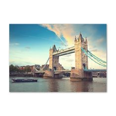 Wallmuralia Foto-obrah sklo tvrzené Tower bridge Londýn 100x70 cm 4 úchytky