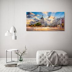 Wallmuralia Foto-obrah sklo tvrzené Madrit Španělsko 125x50 cm 2 úchytky