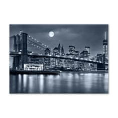 Wallmuralia Foto-obrah sklo tvrzené Manhattan New York 100x70 cm 4 úchytky