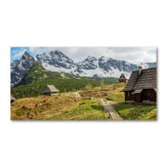 Wallmuralia Foto obraz sklo tvrzené Západní Tatry 125x50 cm 4 úchytky