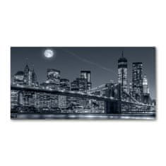 Wallmuralia Foto obraz fotografie na skle Manhattan New York 125x50 cm 4 úchytky