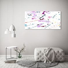 Wallmuralia Foto obraz sklo tvrzené Abstraktní skvrny 125x50 cm 2 úchytky