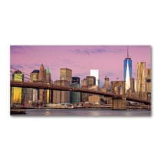 Wallmuralia Fotoobraz na skle Manhattan New York 125x50 cm 4 úchytky