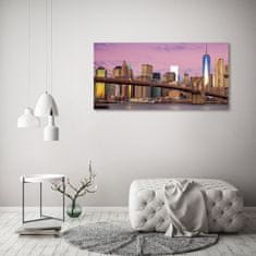 Wallmuralia Fotoobraz na skle Manhattan New York 125x50 cm 4 úchytky