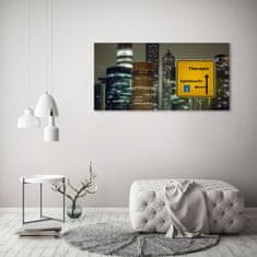 Wallmuralia Foto-obrah sklo tvrzené Terapie ve městě 125x50 cm 4 úchytky