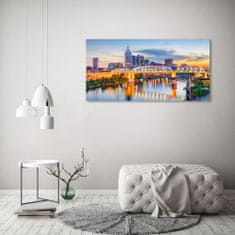 Wallmuralia Foto obraz sklo tvrzené Most Tennessee USA 125x50 cm 4 úchytky