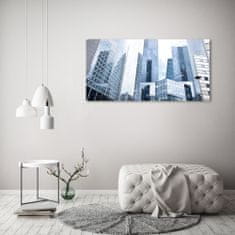 Wallmuralia Foto obraz skleněný horizontální Mrakodrap 125x50 cm 2 úchytky