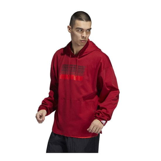 Adidas Mikina červená DM Inno Hoody