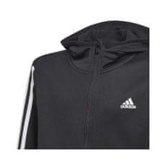 Adidas Mikina černá 135 - 140 cm/S 3STRIPES FZ