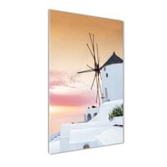 Wallmuralia Vertikální Foto obraz skleněný svislý Santorini Řecko 60x120 cm 2 úchytky