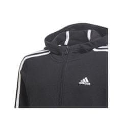 Adidas Mikina černá 135 - 140 cm/S Essentials 3S Fullzip Hoodie JR