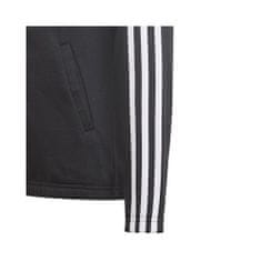 Adidas Mikina černá 135 - 140 cm/S Essentials 3S Fullzip Hoodie JR