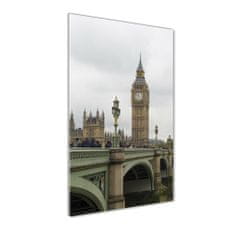 Wallmuralia Vertikální Foto obraz fotografie na skle Big Ben Londýn 70x140 cm 4 úchytky