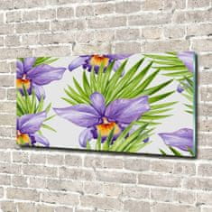 Wallmuralia Foto obraz skleněný horizontální Orchidej 100x50 cm 2 úchytky