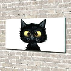 Wallmuralia Foto obraz skleněný horizontální Ilustrace kočky 100x50 cm 2 úchytky